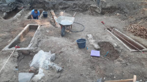 Freilegung fränkischer Gräber an St. Pantaleon © Martin Lehrer M.A., RVDL Köln