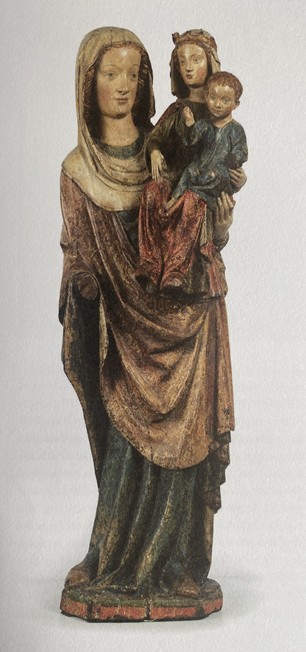 Die Skulptur der Anna Selbdritt (= Anna mit ihrer Tochter Maria und dem Jesuskind) © LVR-LBM